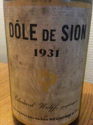 Dôle de Sion 1931